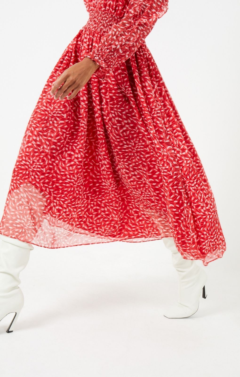 French Connection Hallie Midi Dress in Bittersweet
