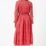 French Connection Hallie Midi Dress in Bittersweet