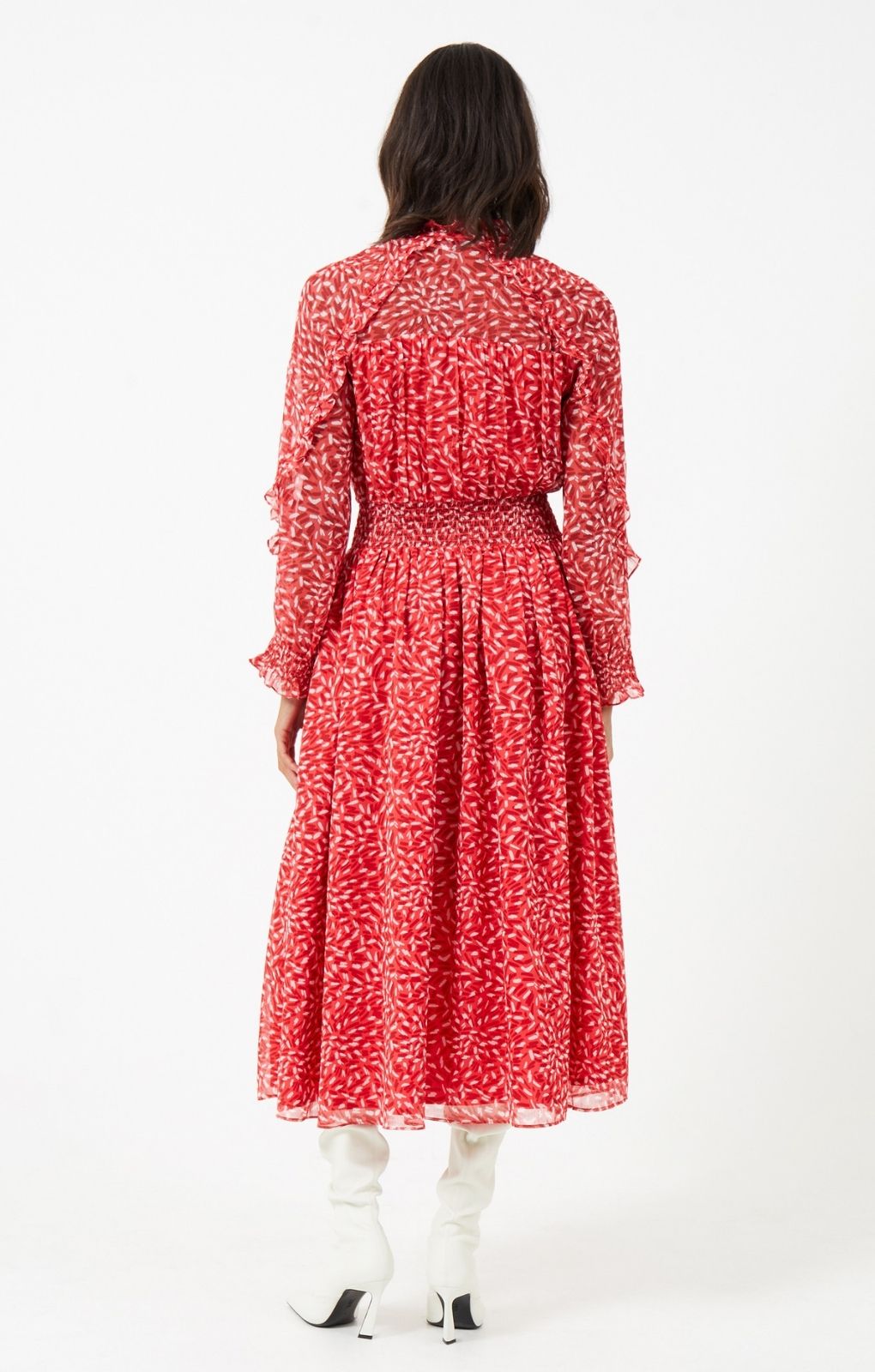 French Connection Hallie Midi Dress in Bittersweet