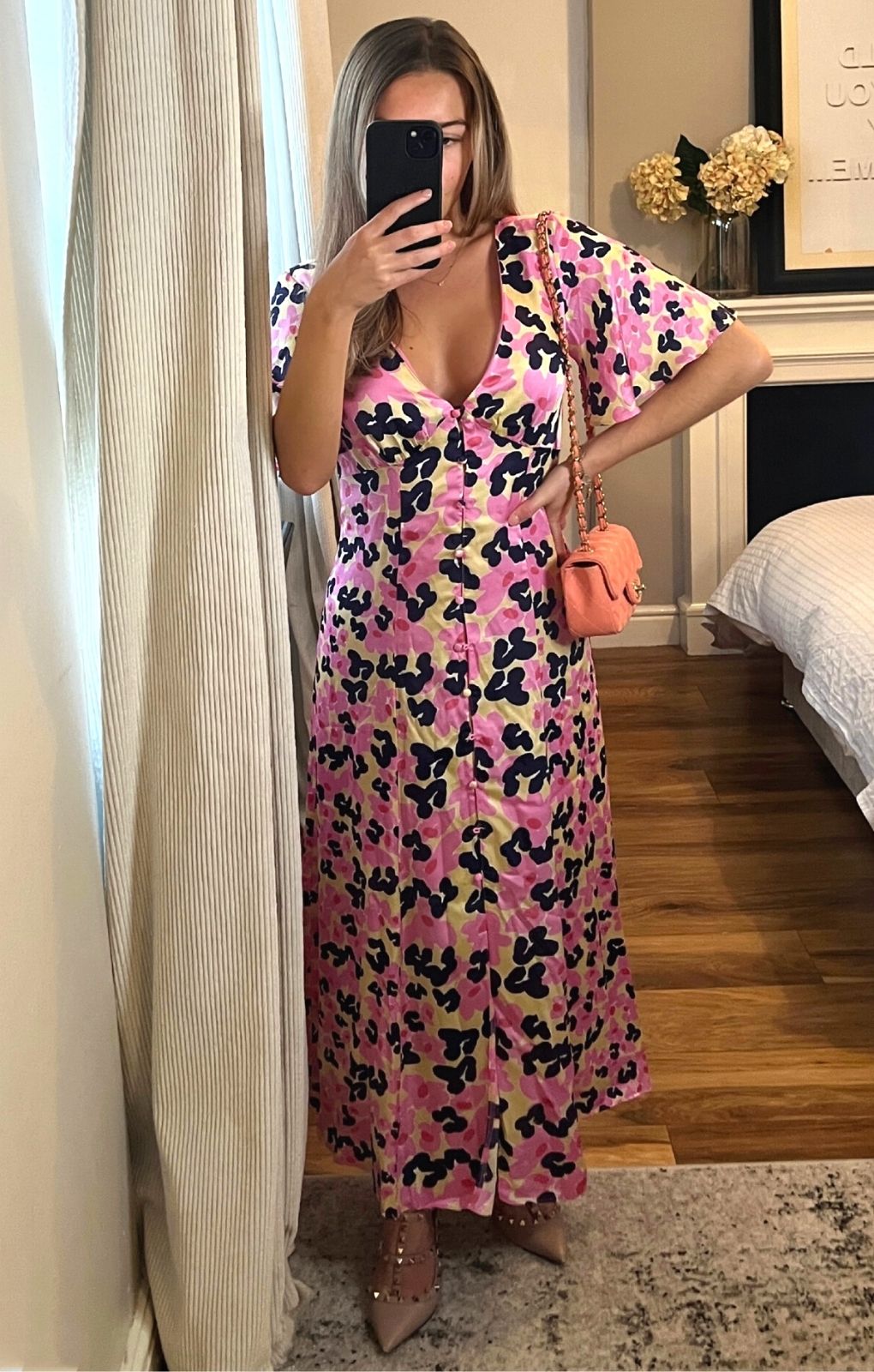 French Connection Cassia Elitan Long Tea Dress