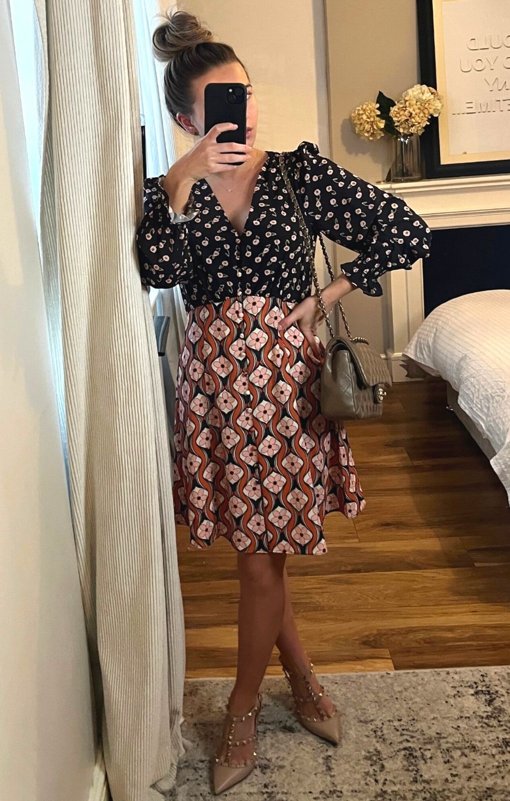 French Connection Francine Recycled Verona Drape Mini Dress