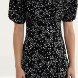 Ghost Black Ditsy Print Jenna Midi Dress