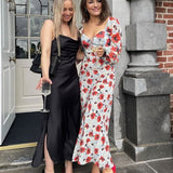 Rixo Red Pansy Gio Midi Dress