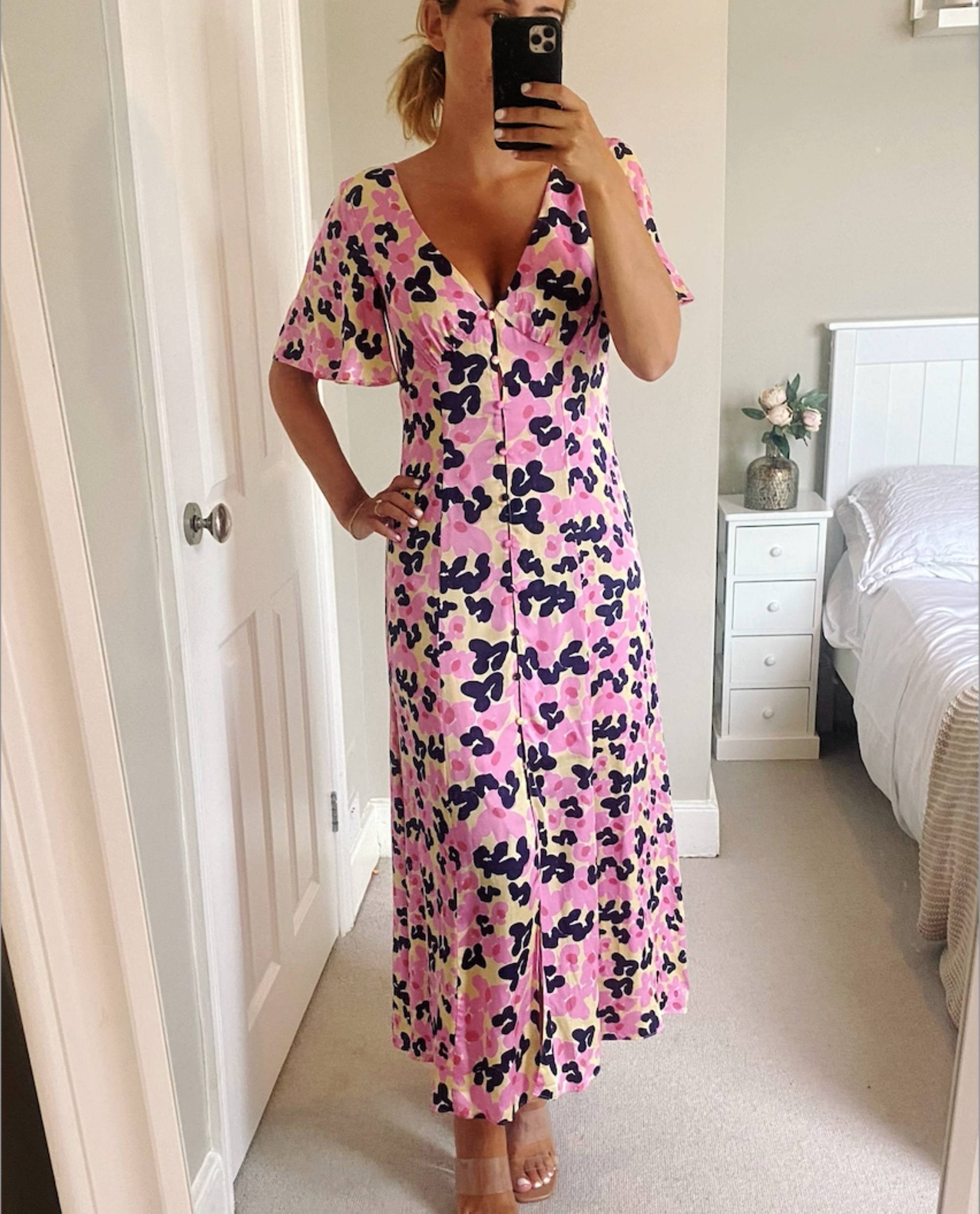 French Connection Cassia Elitan Long Tea Dress
