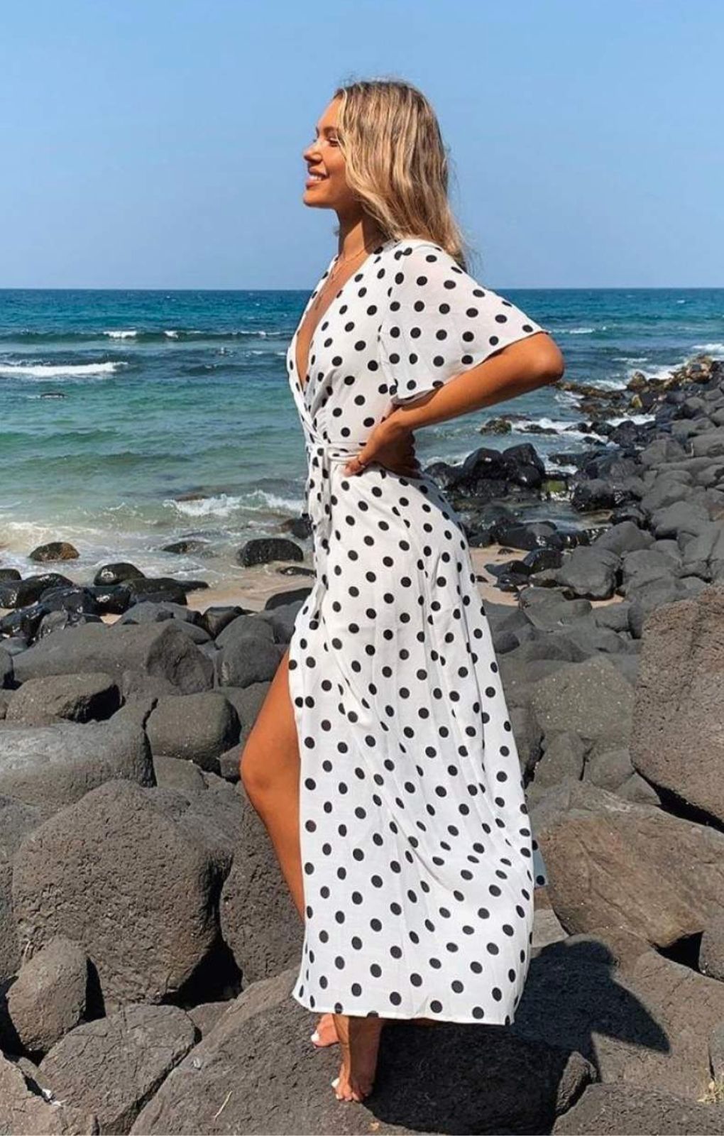 Runaway The Label Holstein Wrap Dress