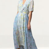 Hope & Ivy Floral Midi With Thigh Splits