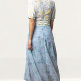 Hope & Ivy Floral Midi With Thigh Splits