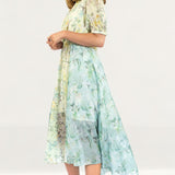Hope & Ivy Floral Midi With Thigh Splits