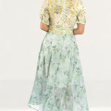 Hope & Ivy Floral Midi With Thigh Splits