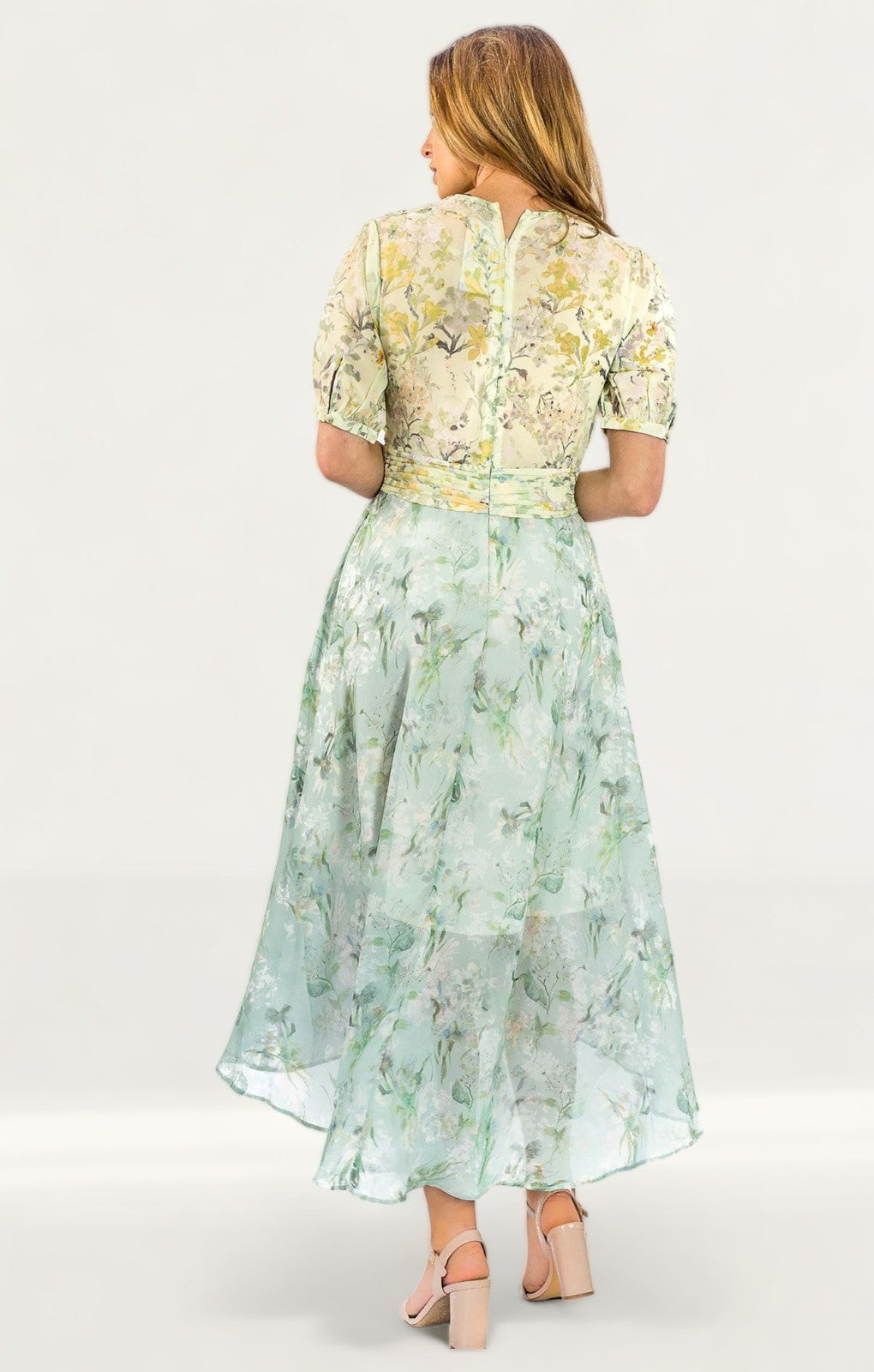 Hope & Ivy Floral Midi With Thigh Splits