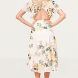 Hope & Ivy Carmel Open Back Dress