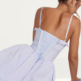 House of CB Jaime Soft Blue Broderie Anglais Midi SunDress