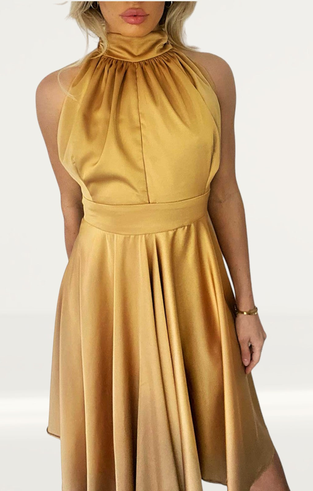 Rent House of Zana Marilyn in Gold Dress | Hirestreet Rent House of Zana Marilyn in Gold Dress | Hirestreet