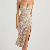 House of CB Charlotte Peony Print Midi Dress