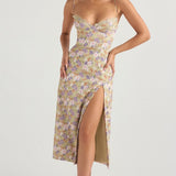 House of CB Charlotte Peony Print Midi Dress