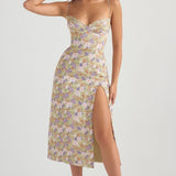 House of CB Charlotte Peony Print Midi Dress