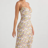 House of CB Charlotte Peony Print Midi Dress