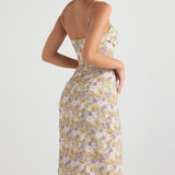 House of CB Charlotte Peony Print Midi Dress