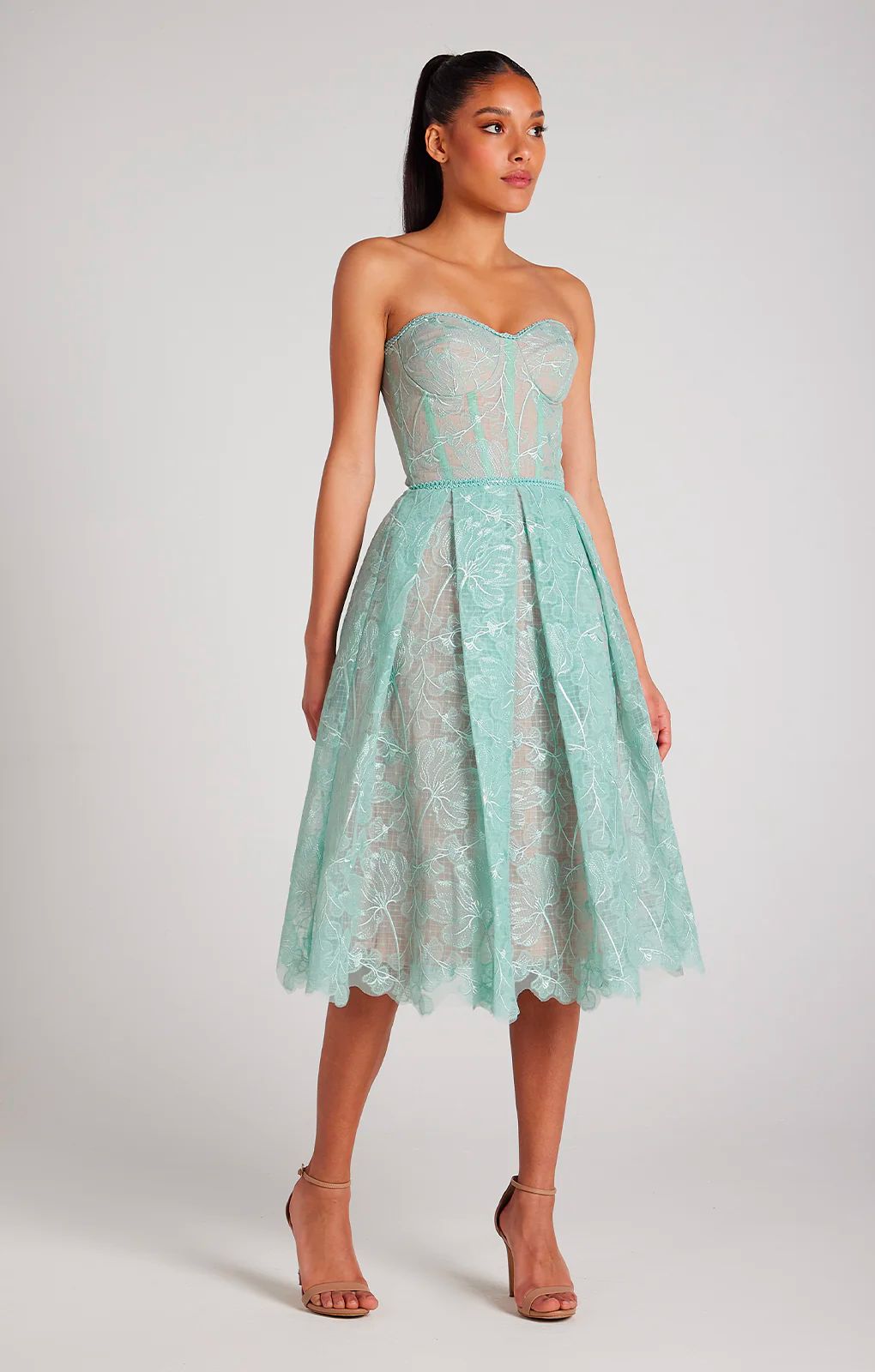 Nadine Merabi Turquoise Olivia dress