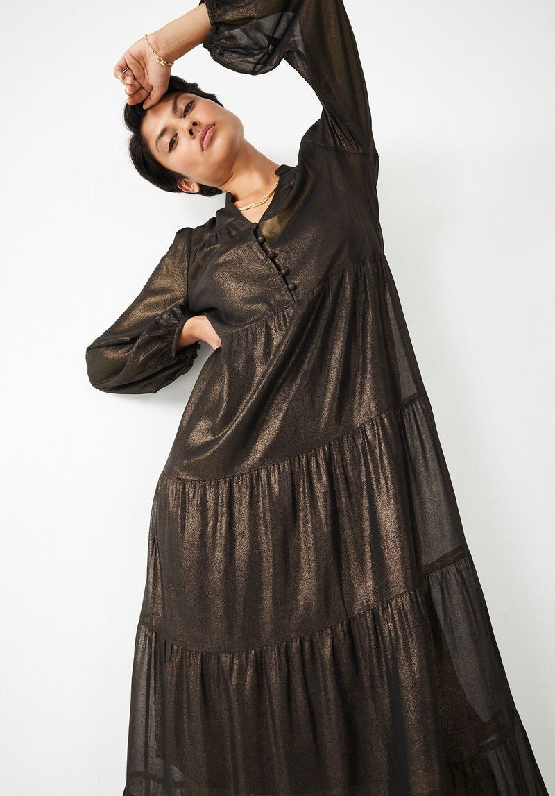 Hush Metallic Abelia Dress – dresses by Hush, available to rent from Hirestreet