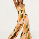 Hutch Zora Jumpsuit in Retro Geo Leaf