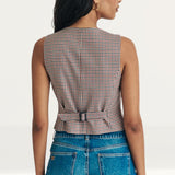 Nobody's Child Heritage Check Waistcoat