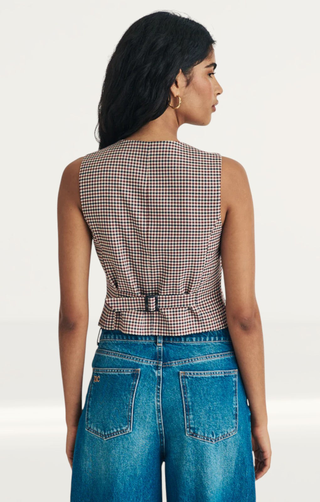 Nobody's Child Heritage Check Waistcoat