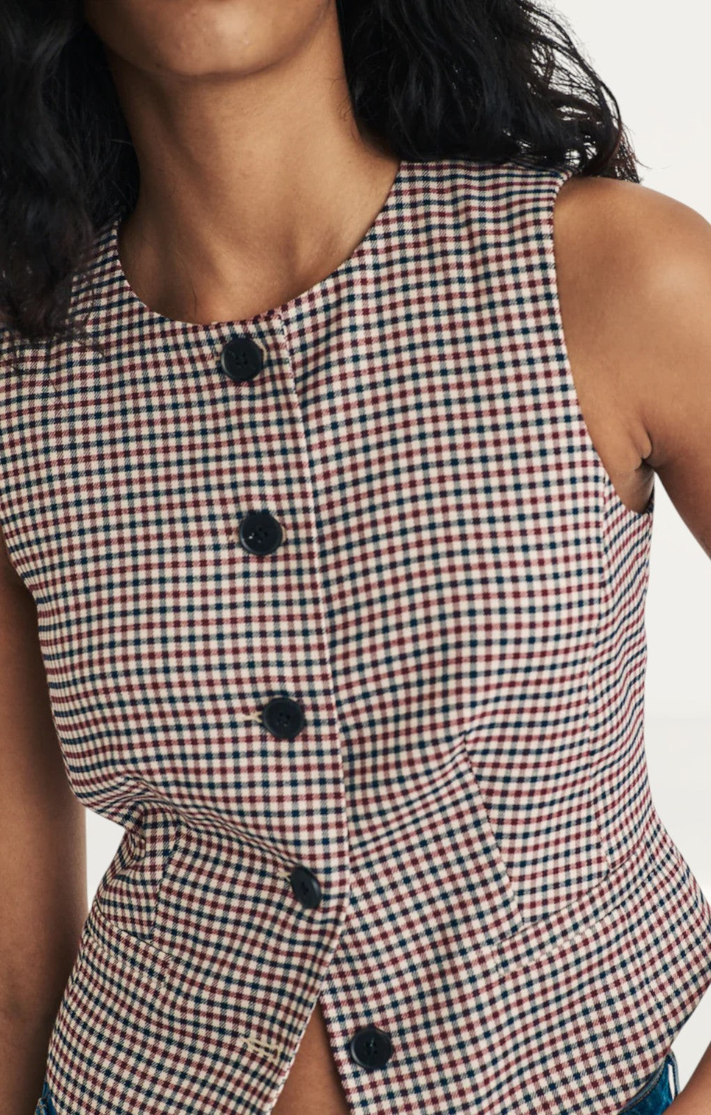Nobody's Child Heritage Check Waistcoat