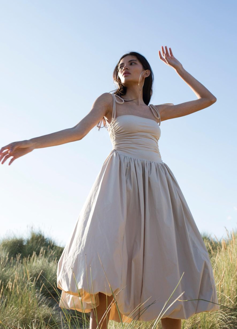Amy Lynn Milk Alexa Puffball Dress