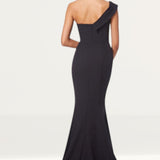 Jarlo Black Annabelle One Shoulder Maxi Dress