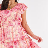 Simply Be Joanna Hope Tiered Printed Dress