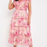 Simply Be Joanna Hope Tiered Printed Dress