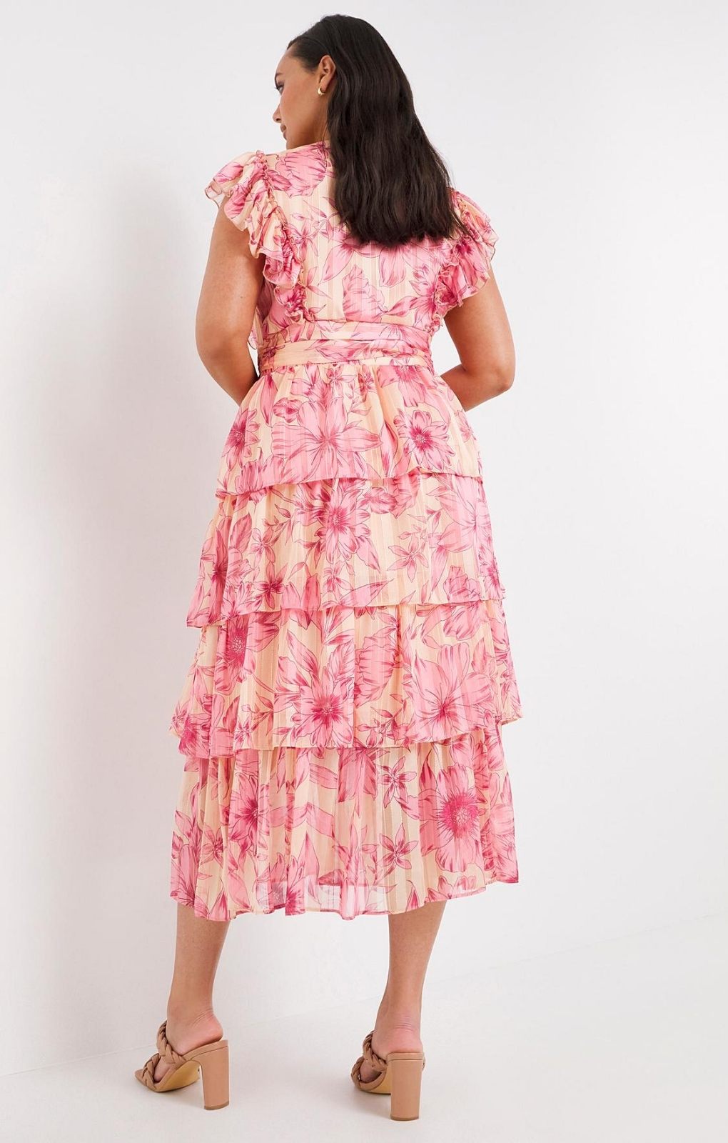 Simply Be Joanna Hope Tiered Printed Dress