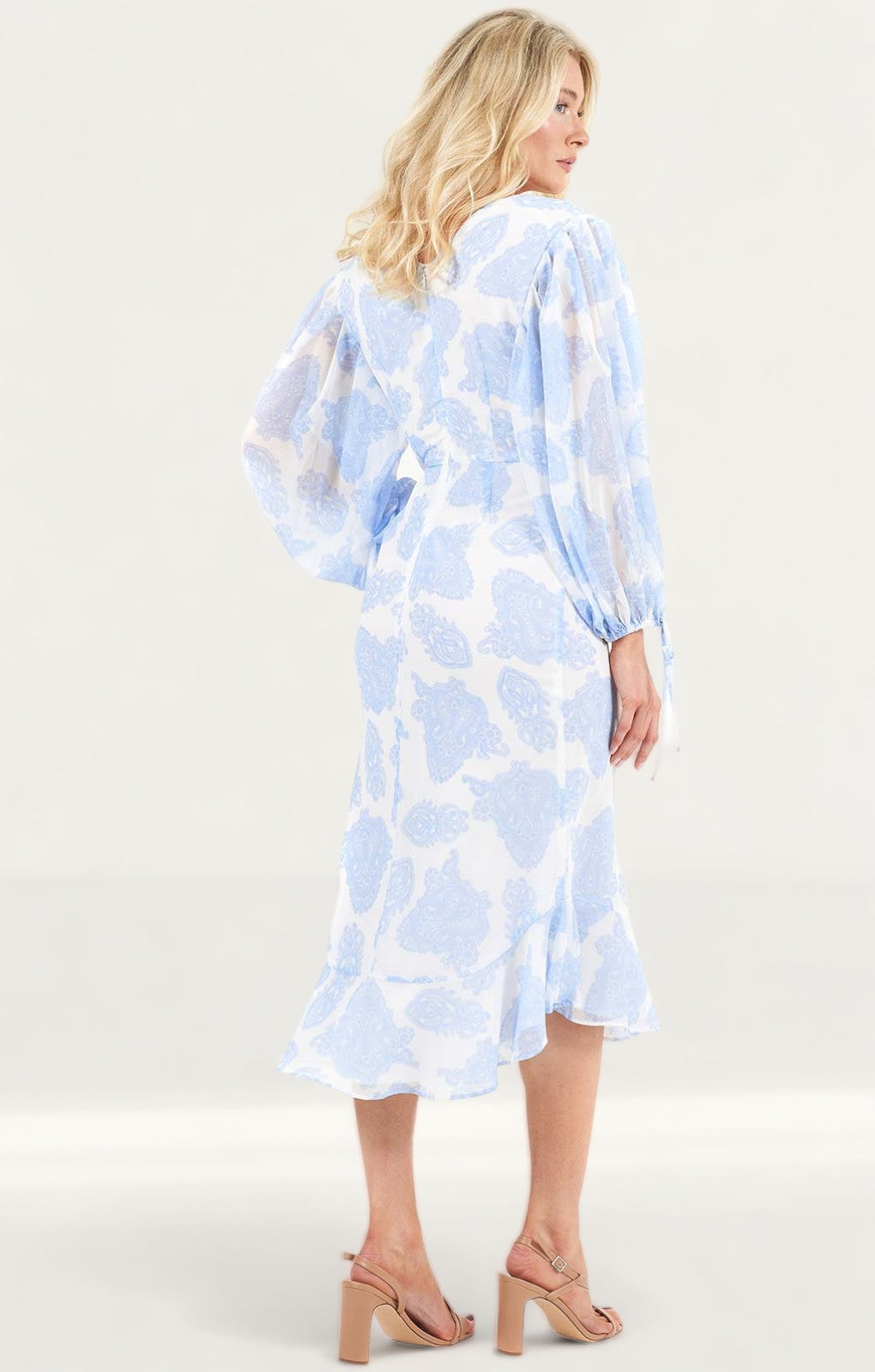 Keepsake The Label Blue Paisley Clearway Midi Dress