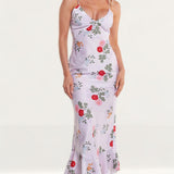 Keepsake The Label Lilac Floral Maxi Gown