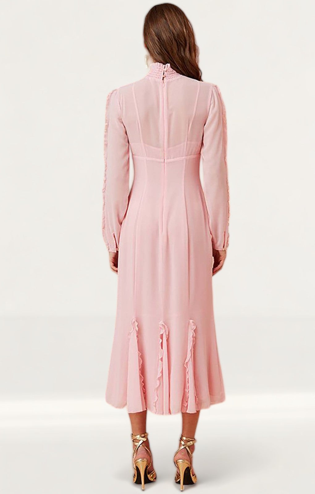 Keepsake The Label Blush Beloved L/S Midi Dress