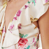 Keepsake The Label Creme Floral Arrows Gown