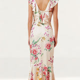 Keepsake The Label Creme Floral Arrows Gown