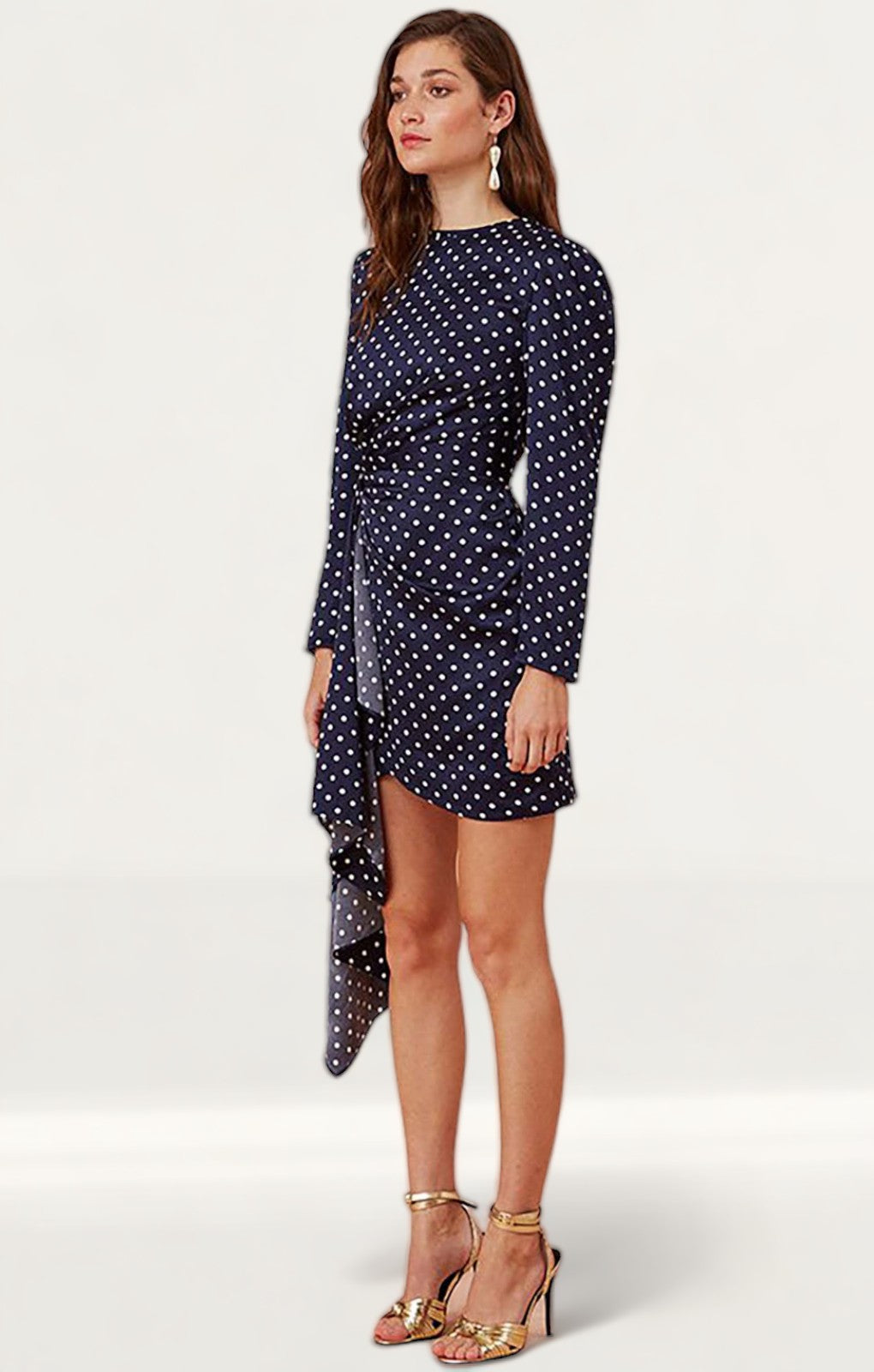 Keepsake The Label Polka Dot Foolish L/S Mini Dress