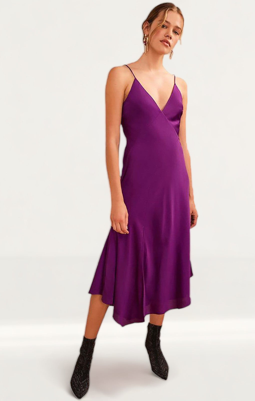 Keepsake The Label Purple Satin Midi