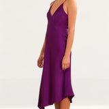 Keepsake The Label Purple Satin Midi