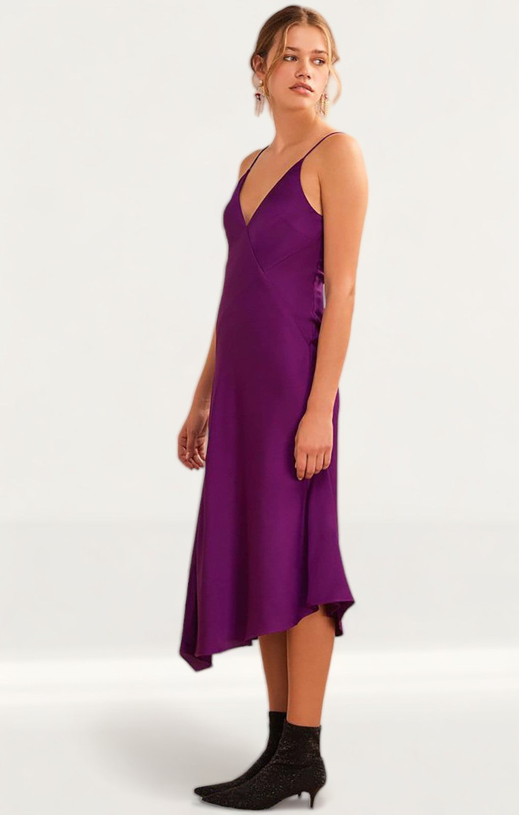 Keepsake The Label Purple Satin Midi