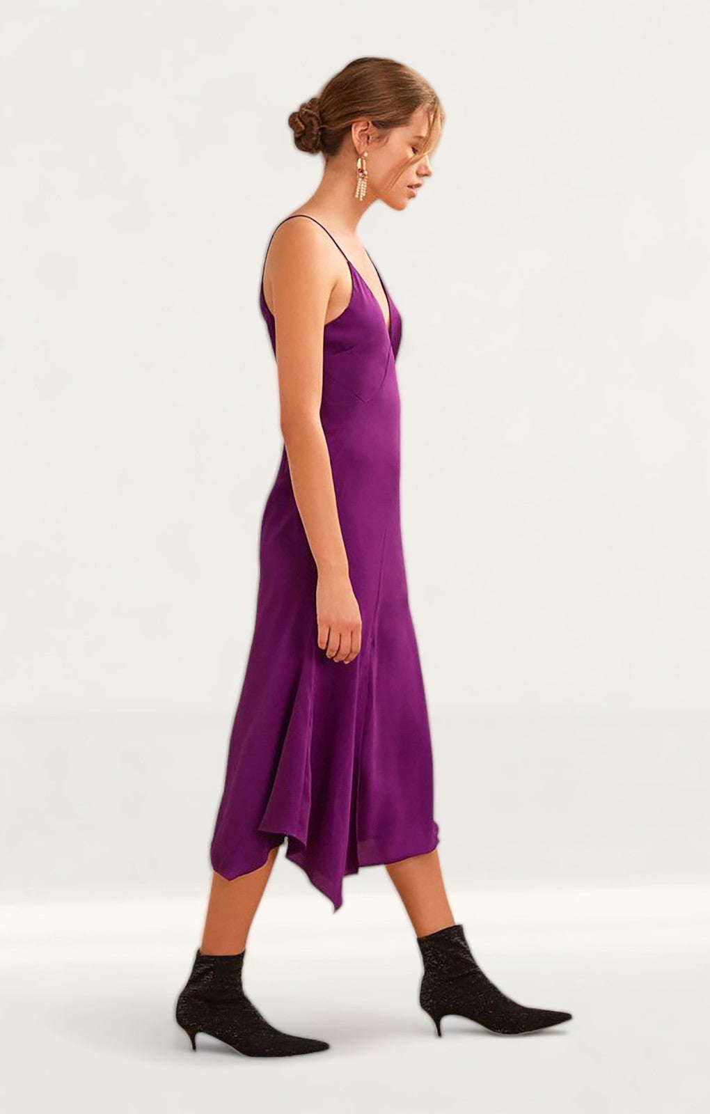 Keepsake The Label Purple Satin Midi
