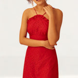 Keepsake The Label Red Lace Mini Dress