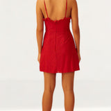 Keepsake The Label Red Lace Mini Dress