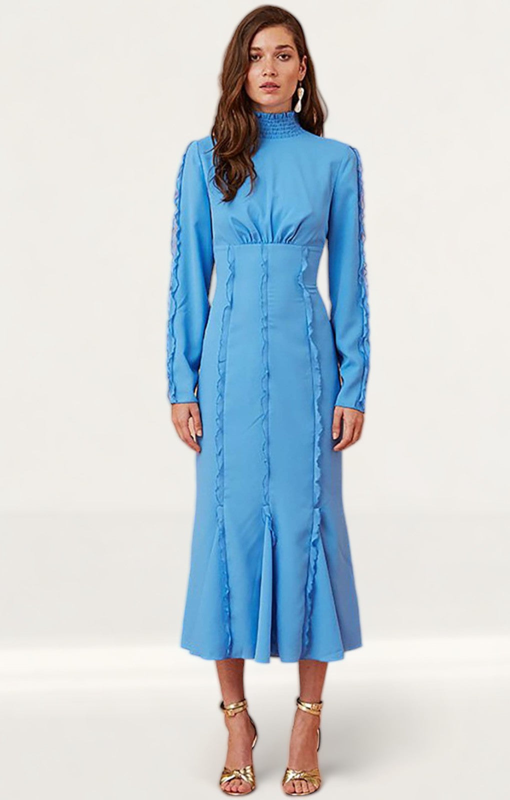 Keepsake The Label Royal Blue Beloved L/S Midi Dress