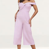 Lavish Alice Lilac Bardot Culotte Jumpsuit
