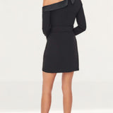 Lavish Alice Off The Shoulder Tuxedo Mini Dress
