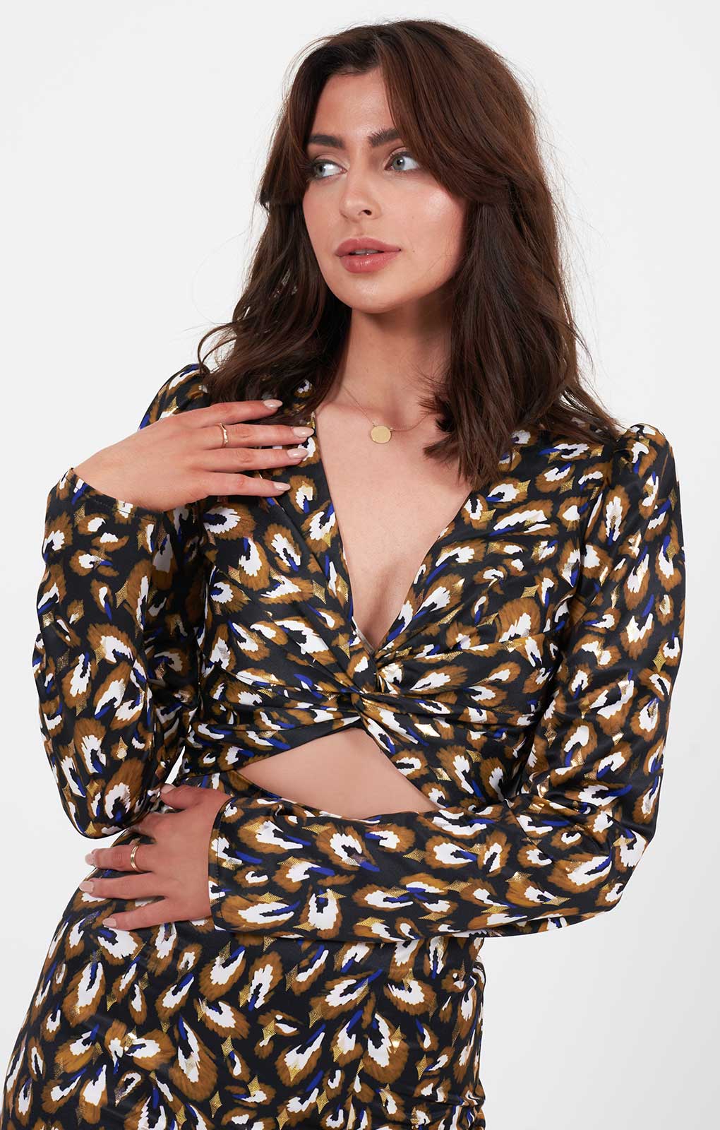 Little Mistress Multi Printed Midaxi Dress