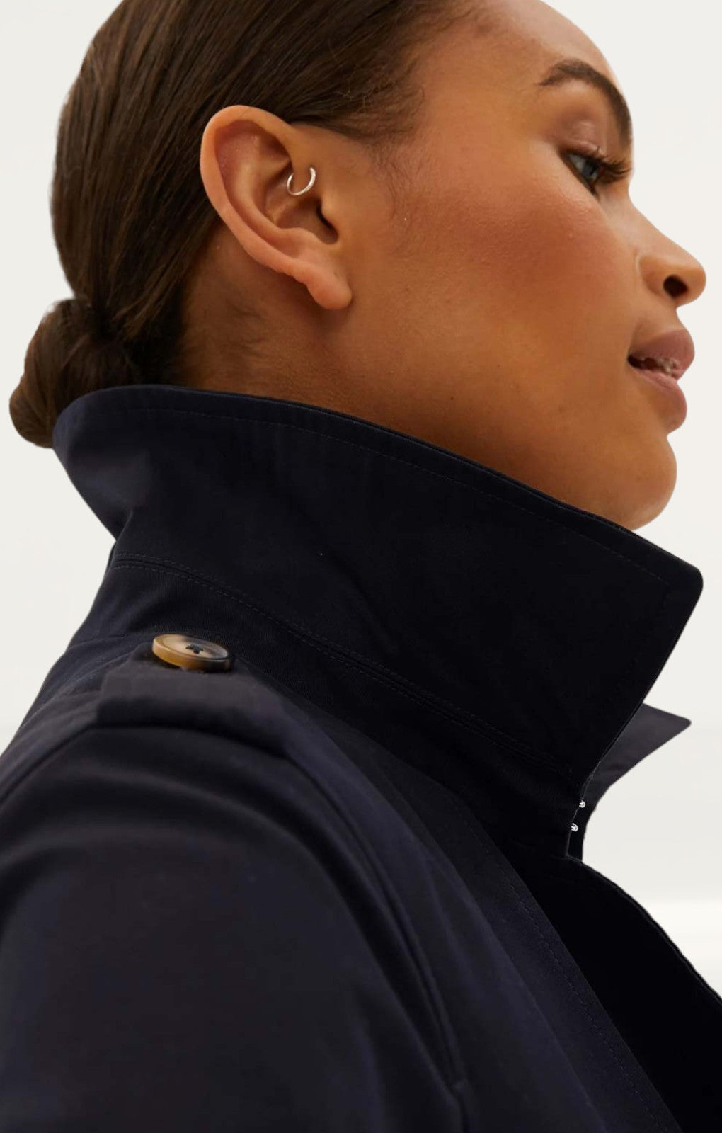 M&S Black Essential Trench